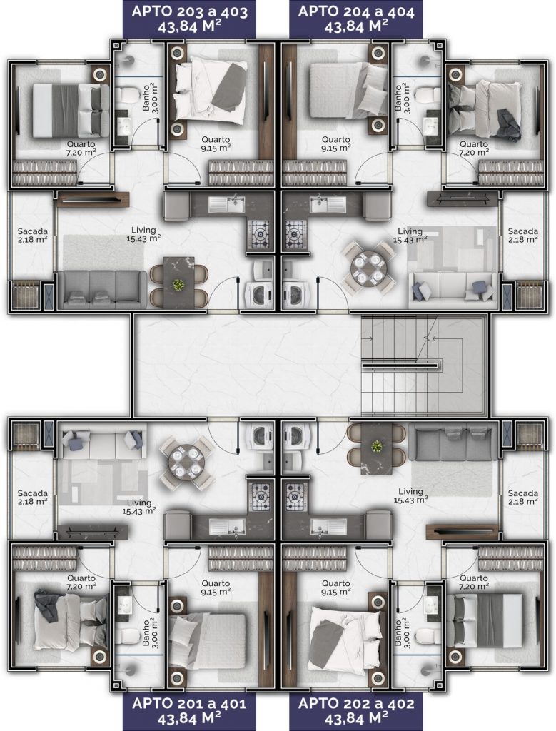Apartamento 2 Dormitórios